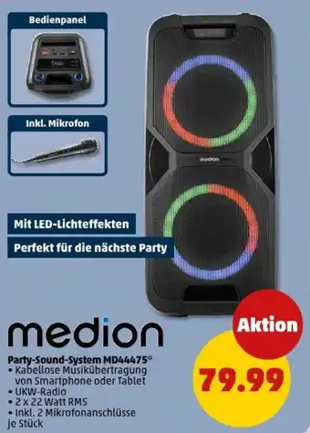 PENNY Medion Party-Sound-System MD44475 Angebot