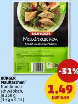 PENNY BÜRGER Maultaschen Angebot