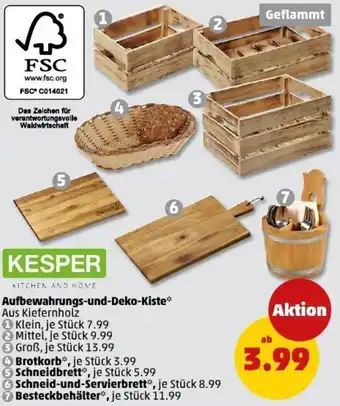 PENNY KESPER Aufbewahrungs-und Deko-Kiste Angebot