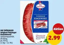 PENNY DIE THÜRINGER Original Thüringer Knackwurst Angebot