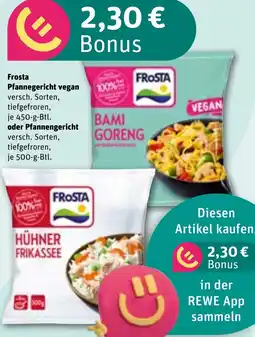 REWE Frosta Pfannegericht vegan oder Pfannengericht Angebot