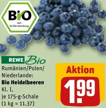 REWE Bio Heidelbeeren Angebot