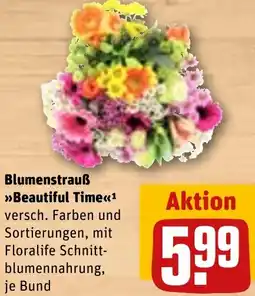 REWE Blumenstrauß Beautiful Time Angebot