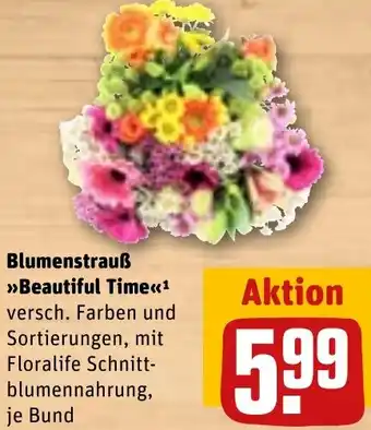 REWE Blumenstrauß Beautiful Time Angebot
