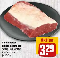 REWE Simmentaler Rinder Roastbeef Angebot