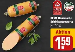 REWE REWE Hausmarke Schinkenteewurst Angebot