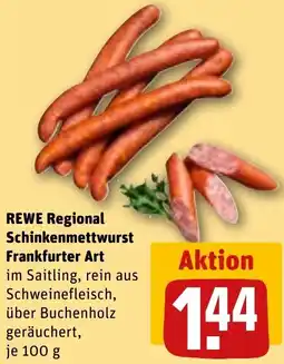 REWE REWE Regional Schinkenmettwurst Frankfurter Art Angebot