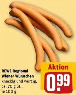 REWE REWE Regional Wiener Würstchen Angebot