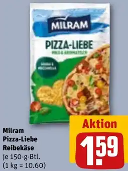 REWE Milram Pizza-Liebe Reibekäse Angebot