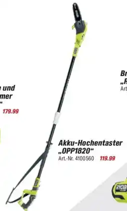 toom Baumarkt RYOBI ONE + Akku-Hochentaster ..OPP1820" Angebot