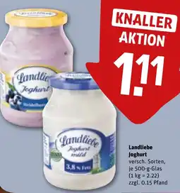 REWE Landliebe Joghurt Angebot