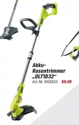toom Baumarkt RYOBI ONE + Akku- Rasentrimmer „OLT1832" Angebot