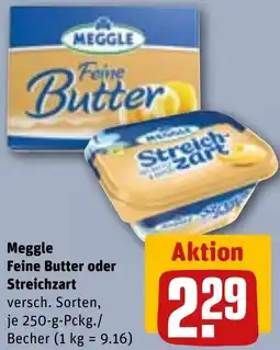 REWE Meggle Feine Butter oder Streichzart Angebot