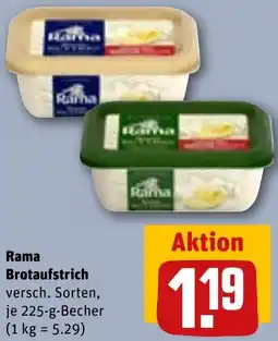 REWE Rama Brotaufstrich Angebot