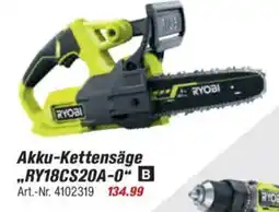 toom Baumarkt RYOBI ONE + Akku-Kettensäge „RY18CS20A-0" Angebot