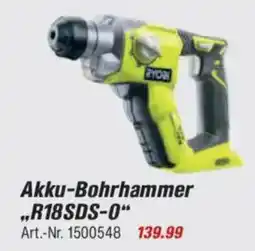 toom Baumarkt RYOBI ONE + Akku-Bohrhammer ,,R18SDS-0" Angebot