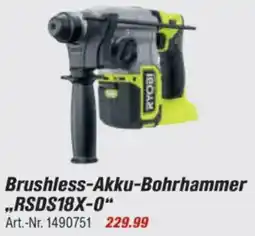 toom Baumarkt RYOBI ONE + Brushless-Akku-Bohrhammer .,RSDS18X-0" Angebot