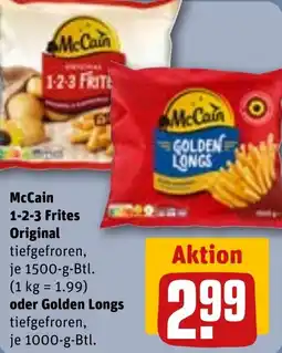 REWE McCain 1-2-3 Frites Original oder Golden Longs Angebot