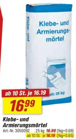 toom Baumarkt Klebe- und Armierungsmörtel Angebot