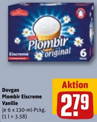 REWE Dovgan Plombir Eiscreme Vanille Angebot