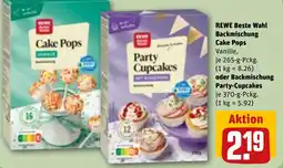 REWE REWE Beste Wahl Backmischung Cake Pops oder Backmischung Party-Cupcakes Angebot