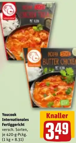 REWE Youcook Internationales Fertiggericht Angebot