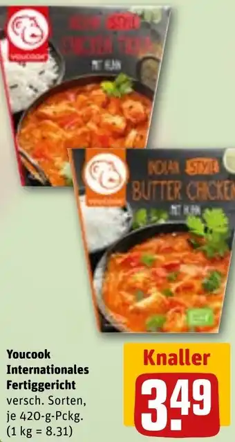 REWE Youcook Internationales Fertiggericht Angebot