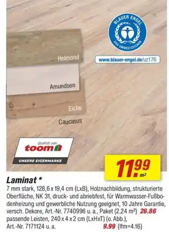 toom Baumarkt Laminat Angebot