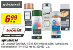 toom Baumarkt toom Sprühlacke Angebot