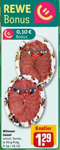 REWE Wiltmann Salami Angebot