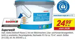 toom Baumarkt toom Superweiß Angebot