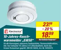 toom Baumarkt Ei Electronics 10-Jahres-Rauch- warnmelder.,Ei650" Angebot