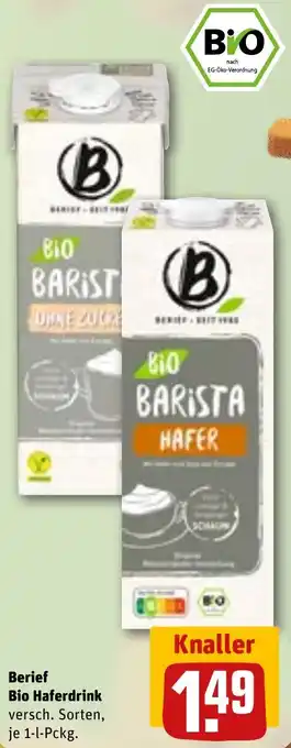 REWE Berief Bio Haferdrink Angebot