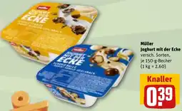 REWE Müller Joghurt mit der Ecke Angebot