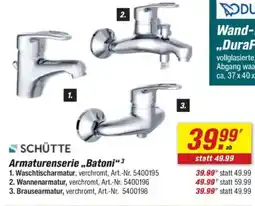 toom Baumarkt SCHÜTTE Armaturenserie „,Batoni"³ Angebot