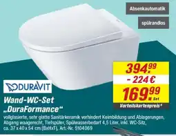 toom Baumarkt DURAVIT Wand-WC-Set ,,DuraFormance" Angebot