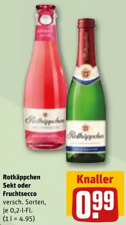 REWE Rotkäppchen Sekt oder Fruchtsecco Angebot