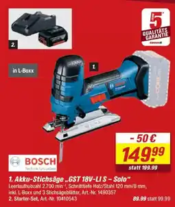 toom Baumarkt BOSCH Akku-Stichsäge „GST 18V-LI S - Solo" Angebot