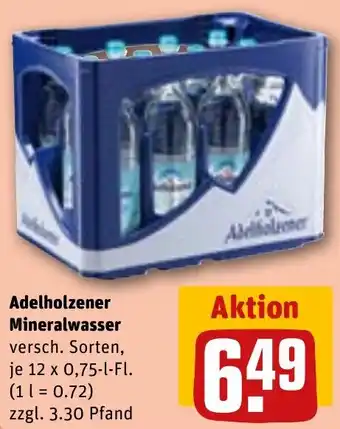 REWE Adelholzener Mineralwasser Angebot