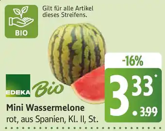 Marktkauf EDEKA Bio Mini Wassermelone Angebot