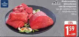 Marktkauf Gutfleisch Rinderrouladen, Schmorbraten oder Bratengulasch Angebot