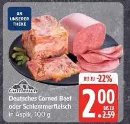 Marktkauf Gutfleisch Deutsches Corned Beef oder Schlemmerfleisch Angebot
