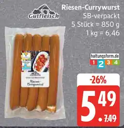 Marktkauf Gutfleisch Riesen-Currywurst Angebot