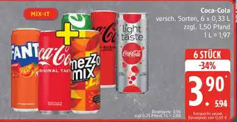Marktkauf Coca-Cola versch. Sorten, Angebot