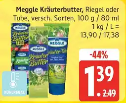 Marktkauf Meggle Kräuterbutter, Riegel oder Tube Angebot