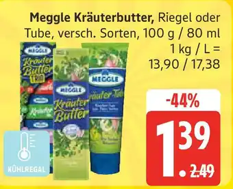 Marktkauf Meggle Kräuterbutter, Riegel oder Tube Angebot