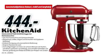 MediaMarkt KitchenAid Artisan 5KSMVSA Veggie Set Küchenmaschine Angebot