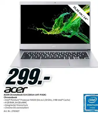 MediaMarkt Acer Chromebook 514 (CB514-1HT-P3GK) Chromebook Angebot