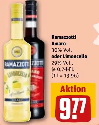 REWE Ramazzotti Amaro oder Limoncello Angebot