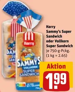 REWE Harry Sammy's Super Sandwich oder Vollkorn Super Sandwich Angebot